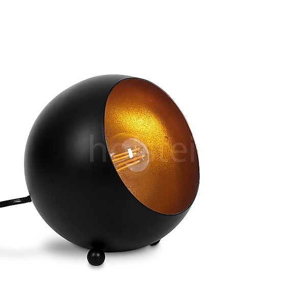 hofstein Tischleuchte schwarz/goldene Tisch Nacht Schreib günstig online kaufen