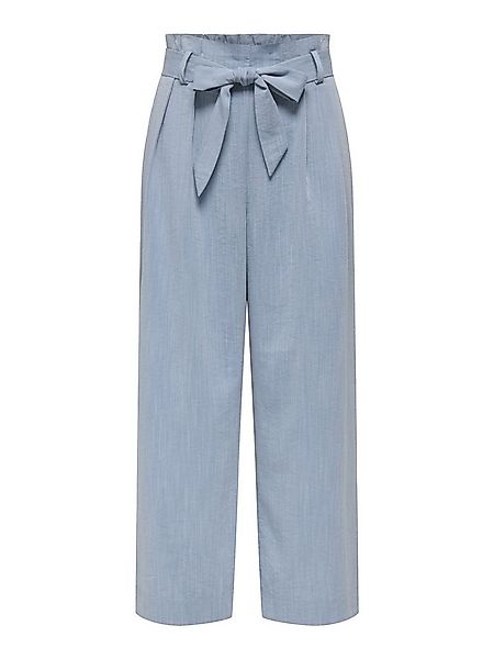 ONLY Chinos ONLMARSA SOLID PAPERBAG PANT WVN NO, Faded Denim/MELANGE günstig online kaufen