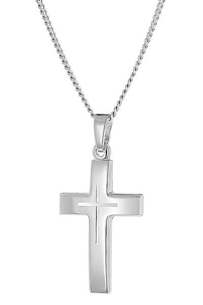trendor Panzerkette mit Kreuz-Anhänger für & Jugendliche 925 Silber günstig online kaufen