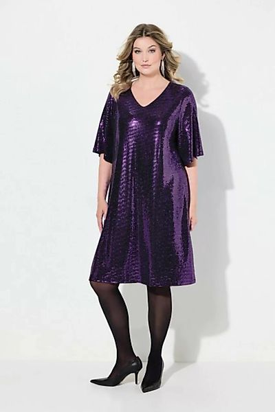 MIAMODA Partykleid Kleid A-Linie Pailletten-Optik 3/4-Ärmel günstig online kaufen