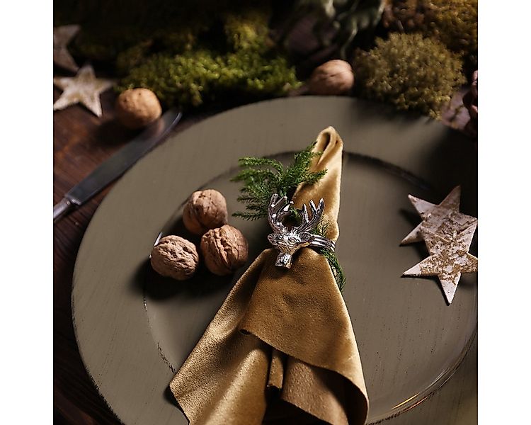 Viana Weihnachtsmann Elegante Hirsch Serviettenhalter für Festliche Tischde günstig online kaufen