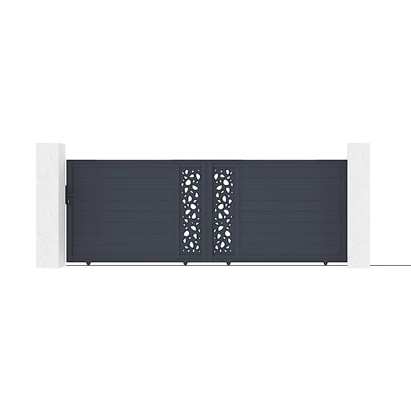 Casanoov Schiebetor 4M Sunny H 140Cm & Gartentür 1M Sunny H 140Cm Aluminium günstig online kaufen
