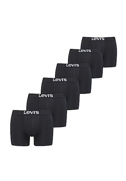 Levi's® Boxershorts LEVIS Men Solid Basic Boxer 6P (Spar-Pack, 6-St., 6er-P günstig online kaufen
