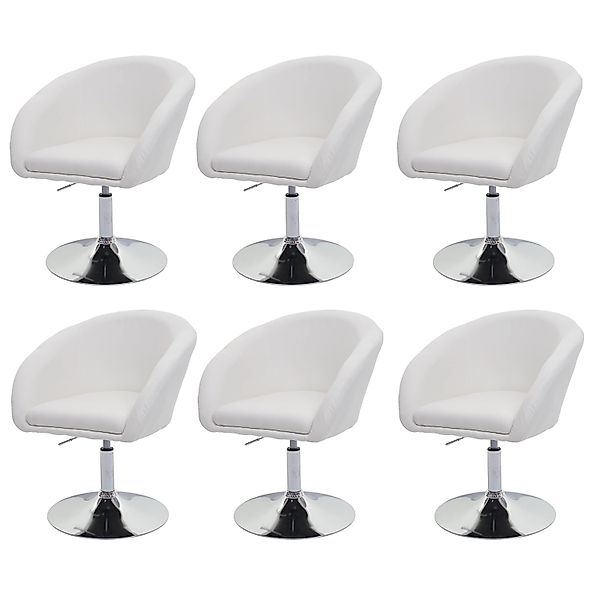 CHEFGASTRO Esszimmerstuhl 6er-Set Gepolstert 90x59x60cm Sitzhöhe 45cm Drehb günstig online kaufen