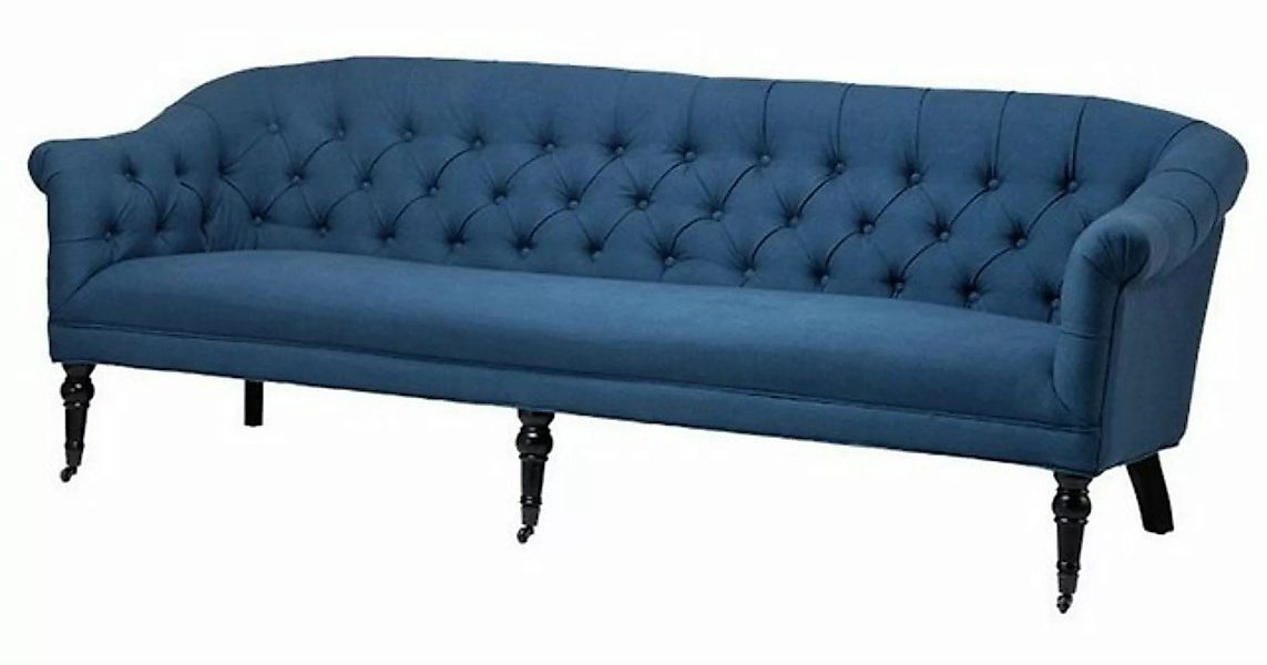 Casa Padrino Sofa Luxus Barock Sofa Paris Blau aus der Luxus Kollektion von günstig online kaufen