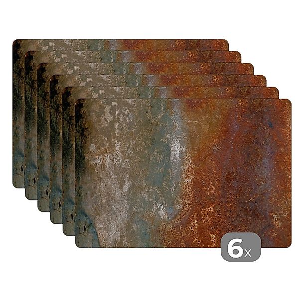 MuchoWow Platzset Stahl - Rost - günstig online kaufen