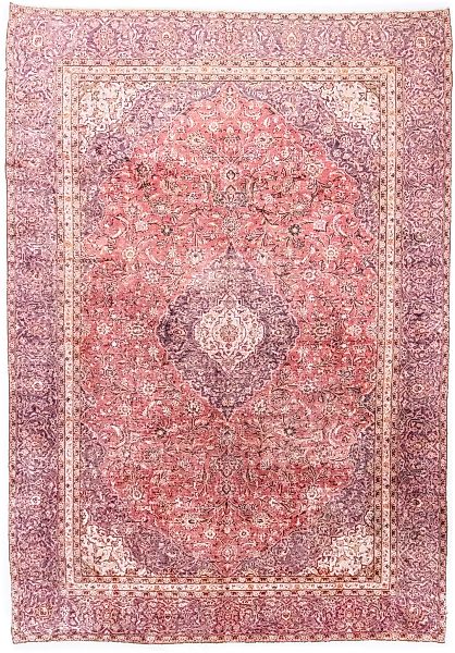morgenland Wollteppich »Keshan Teppich handgeknüpft rosa«, rechteckig günstig online kaufen