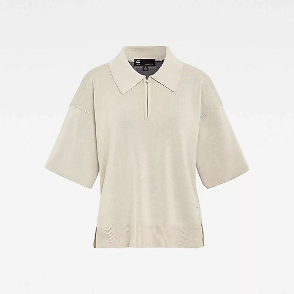 G-star Knitted Polo Pullover M Whitebait/Carbid günstig online kaufen