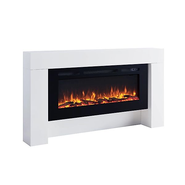 BALDERIA ZE-WE Elektrokamin Standkamin Heizung 3D-Flammeneffekt Weiß günstig online kaufen