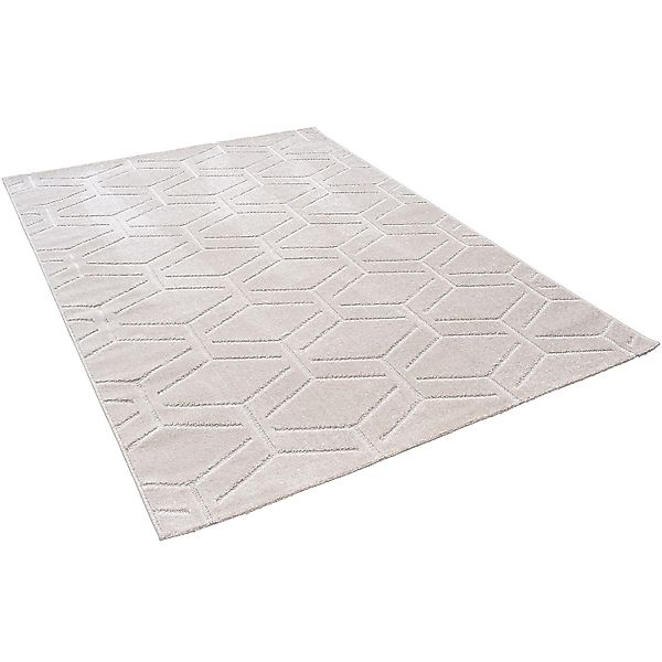 Pergamon In & Outdoor Teppich Flachgewebe Classy Creme Rauten 200x290cm günstig online kaufen