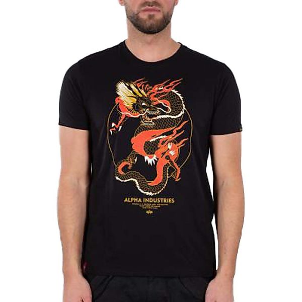 Alpha Industries Heritage Dragon T-shirt M Black günstig online kaufen