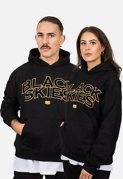 Blackskies Kapuzenpullover Oversized Team Hoodie - Schwarz-Gelb Small günstig online kaufen