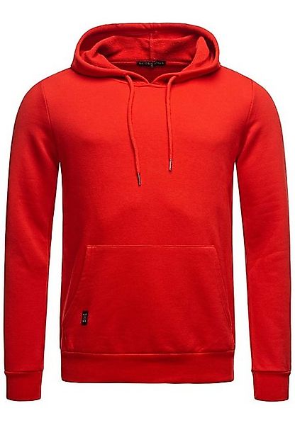 RedBridge Hoodie Red Bridge Herren Kapuzenpullover Hoodie Premium Basic Rot günstig online kaufen