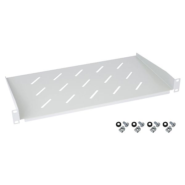HMF 65499 Fachboden für Serverschrank  19 Zoll  1 HE  250mm Lichtgrau günstig online kaufen