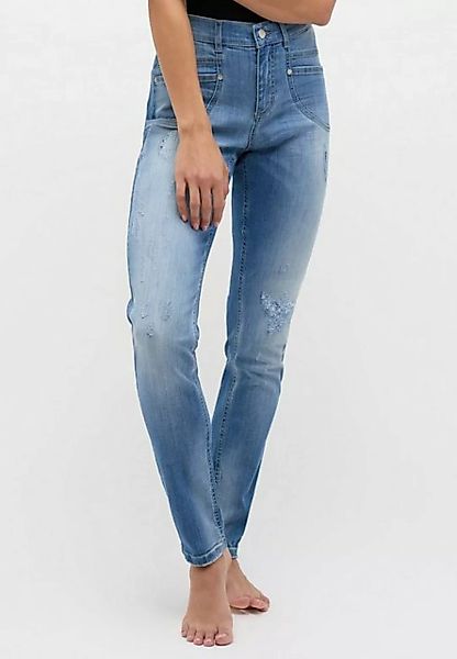 ANGELS Skinny-fit-Jeans Destroyed Jeans Skinny Pocket mit Reißverschluss günstig online kaufen