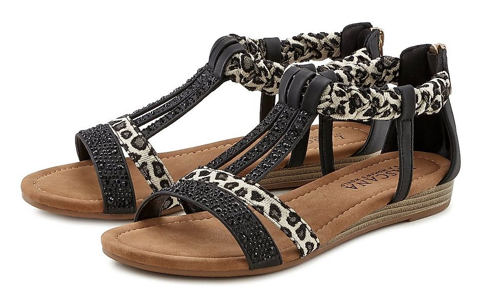 LASCANA Sommerschuh, Sandalette, offener Schuh, Sandale mit aufwendiger Ver günstig online kaufen