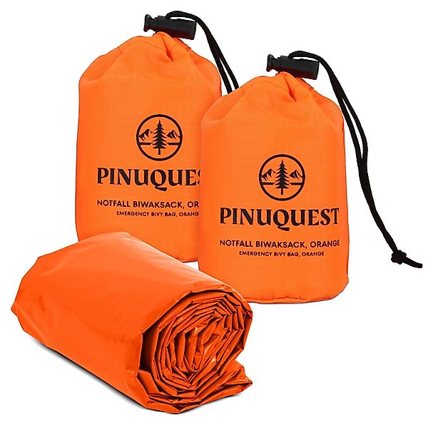 PINUQUEST Biwaksack Notfallschlafsack (2 tlg), Rettungsdecke günstig online kaufen