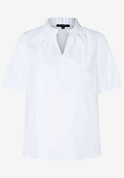 Bluse mit Fältchen-Stehkragen, weiß, Sommer-Kollektion günstig online kaufen