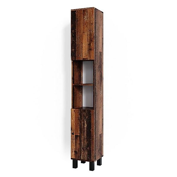 Vicco Badschrank Fynn Eiche Rustikal 30 x 190 cm günstig online kaufen