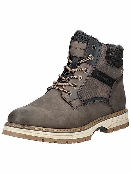 TOM TAILOR Schnürstiefelette "Tom Tailor Stiefelette Lederimitat/Textil" günstig online kaufen