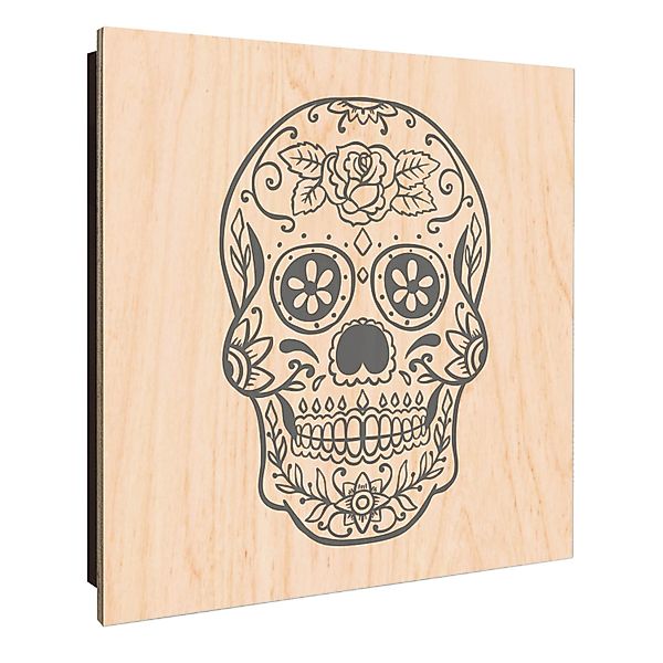 Banjado Großer Schlüsselkasten Holz 30x30cm Schwarz Scharnier Links 50 Hake günstig online kaufen