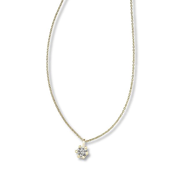 Reflexion Diamonds Goldkette Solitär 585/-Weiß- oder günstig online kaufen