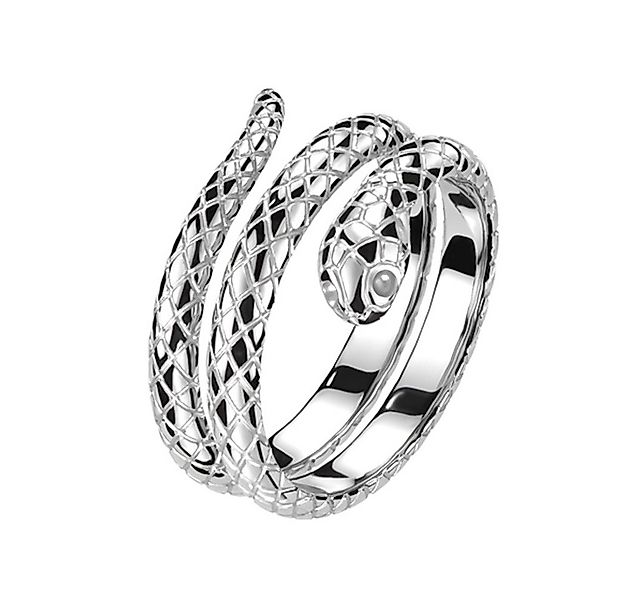 Taffstyle Fingerring Edelstahl Ring Schlangenmuster Schlangen Wickelring Gr günstig online kaufen