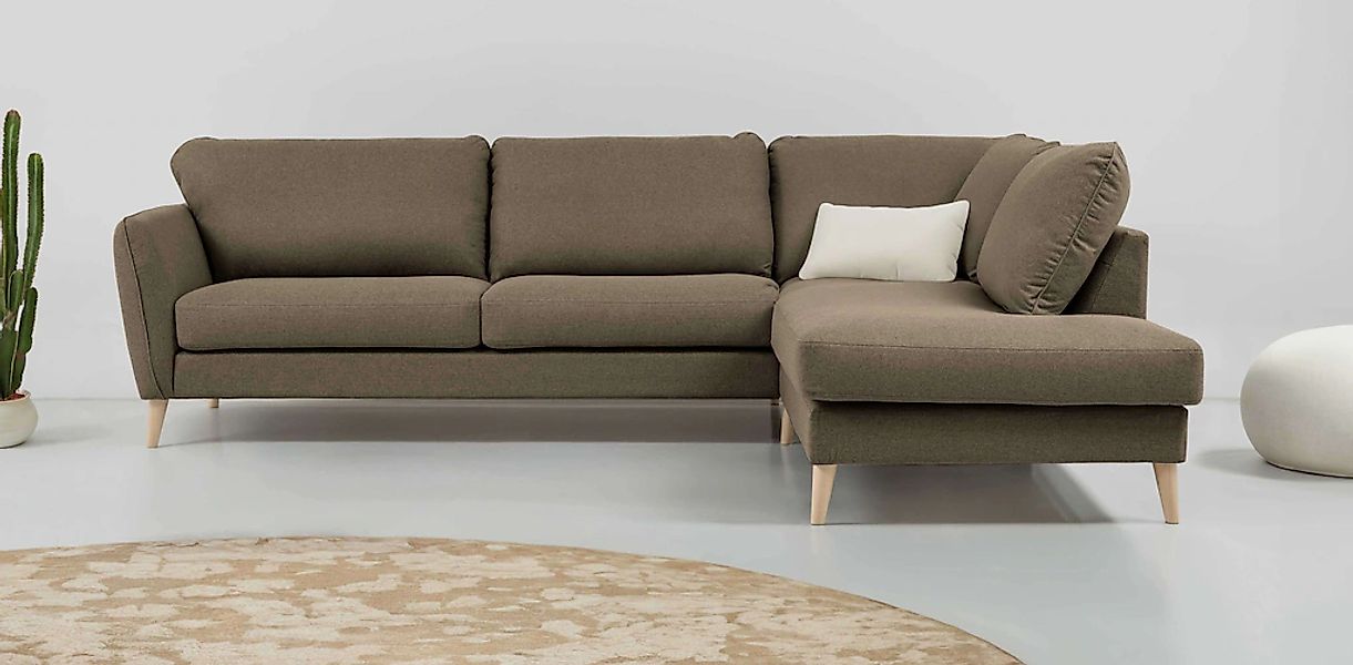 Home affaire Ecksofa "MARSEILLE 278/202 cm, L-Form, Ottom. rechts/links, ve günstig online kaufen