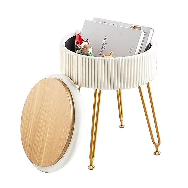 NUODWELL Sitzhocker Samt Speicher Fußstütze Hocker, günstig online kaufen