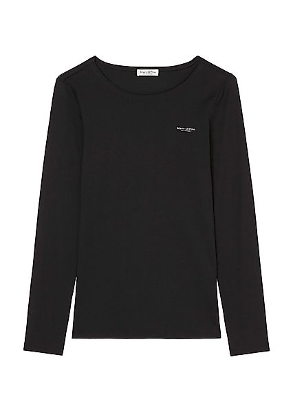 Marc O'Polo Langarmshirt mit Label-Print in günstig online kaufen