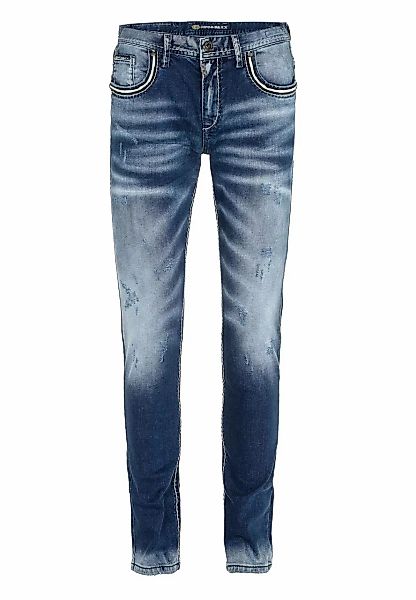 Cipo & Baxx Straight-Jeans "Jeans", im Worn Washed Look, CD-485 günstig online kaufen