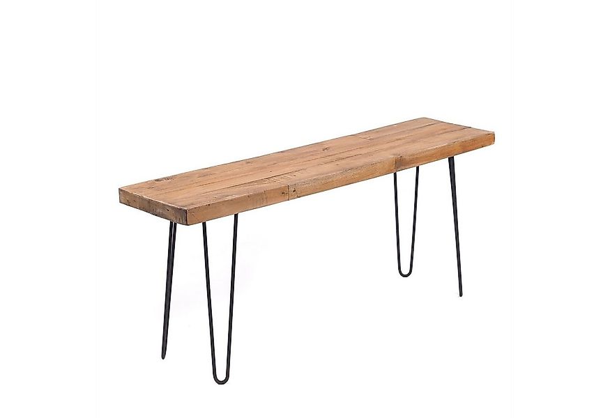 DESIGN DELIGHTS Sitzbank SITZBANK "BOHLE", 120 cm, Altholz massiv, mit Gest günstig online kaufen