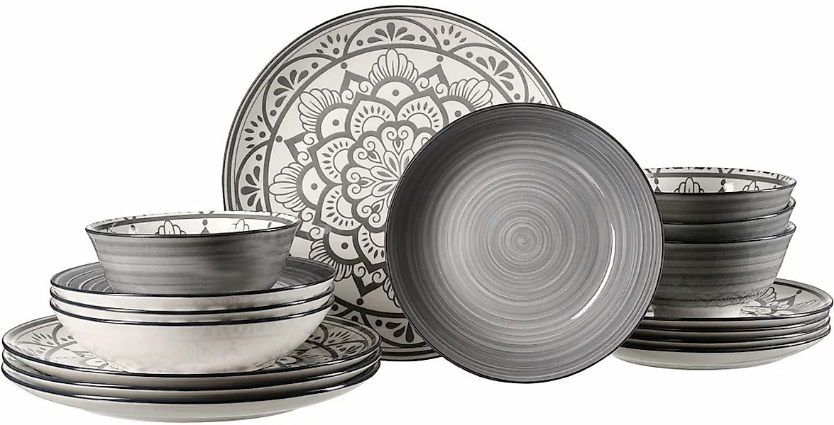 Ritzenhoff & Breker Tafelservice "Doha" Teller Set, aus Porzellan für 4 Per günstig online kaufen