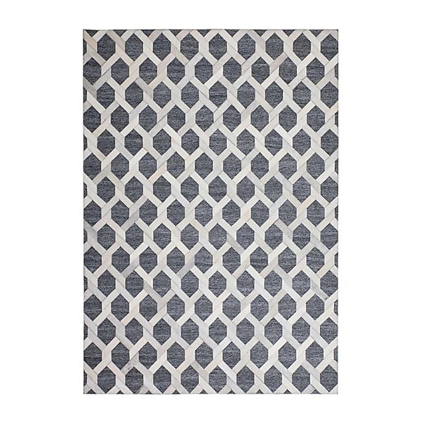MeGusta Kurzflor Teppich Modern Grau Viskose 160x230 cm Elicia günstig online kaufen
