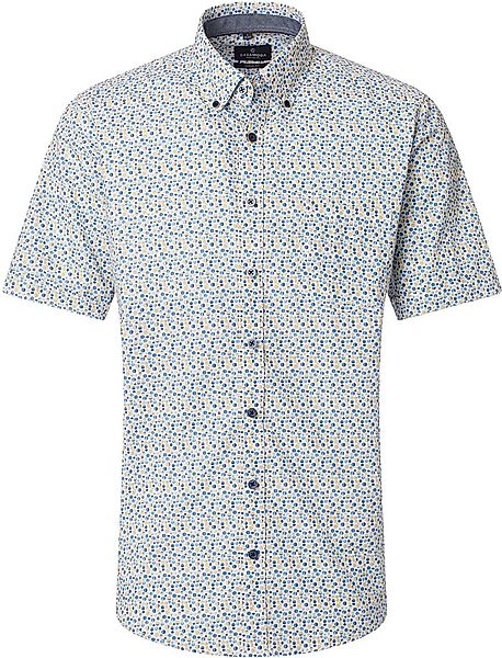 Casa Moda Short Sleeves Freizeithemd Dots Blau - Größe 4XL günstig online kaufen