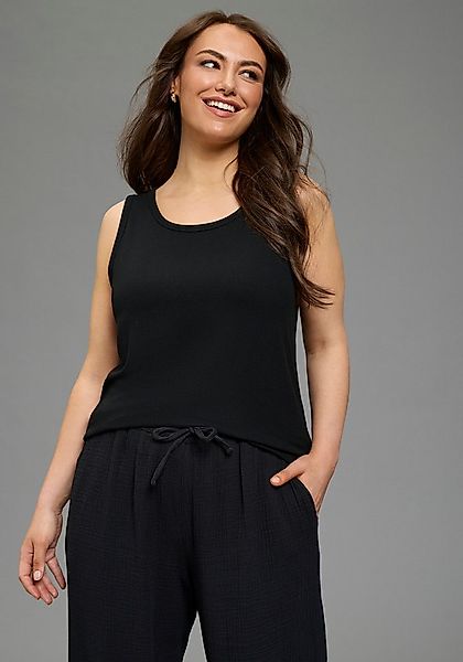 Laura Scott CURVE Tanktop figurbetonte Passform, aus Viskose und Elasthan, günstig online kaufen