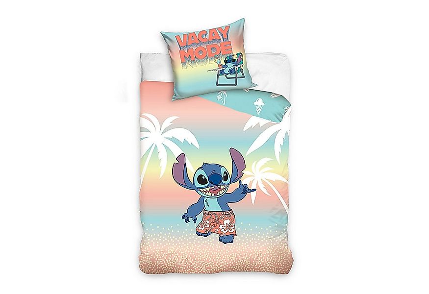 Familando Kinderbettwäsche Lilo und Stitch "Hawai" aus 100% Baumwolle mit R günstig online kaufen