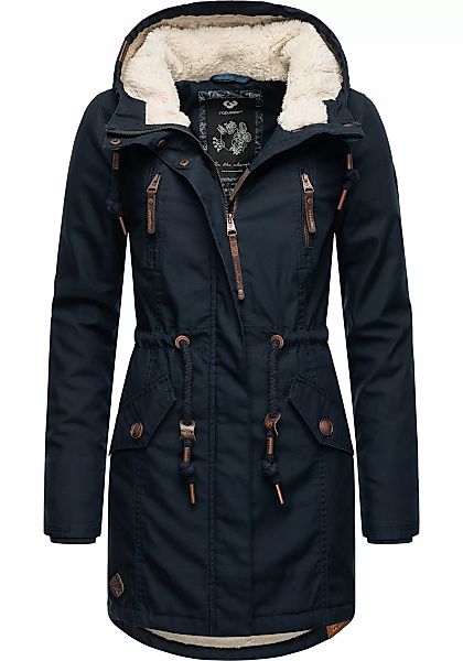 Ragwear Wintermantel "Elsie", stylischer Winterparka mit Kapuze und Teddyfl günstig online kaufen