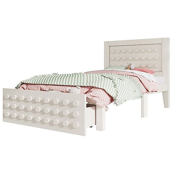 REDOM Hochbett sicheres Blockdesign mit Anti-Kollisionskanten (Kinderbett, günstig online kaufen