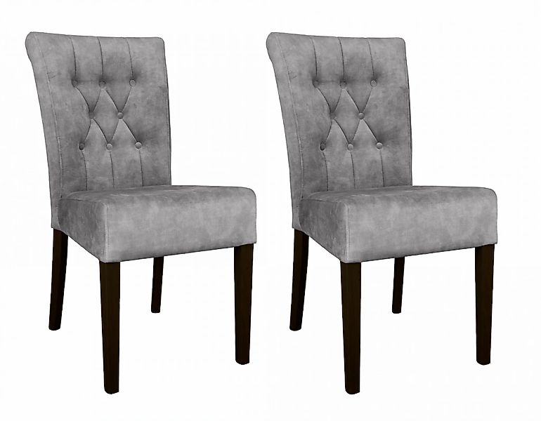 Home affaire 4-Fußstuhl "Ravenna" (Set) 2 Stk.Esszimmerstuhl mit Knopfheftu günstig online kaufen