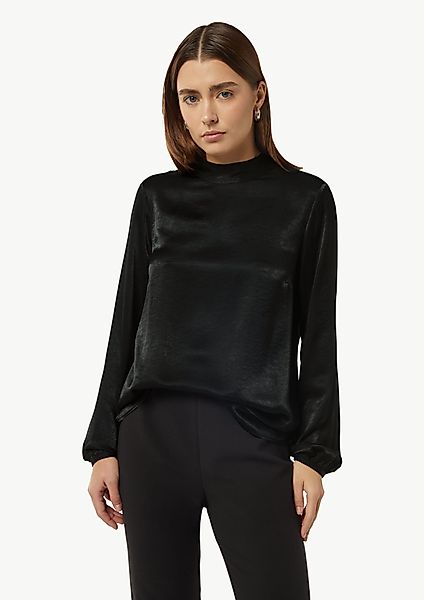 comma casual identity Langarmbluse Viskosemix-Bluse mit günstig online kaufen