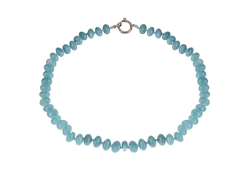 Schmuck Krone Collier Kette aus echtem Aquamarin günstig online kaufen