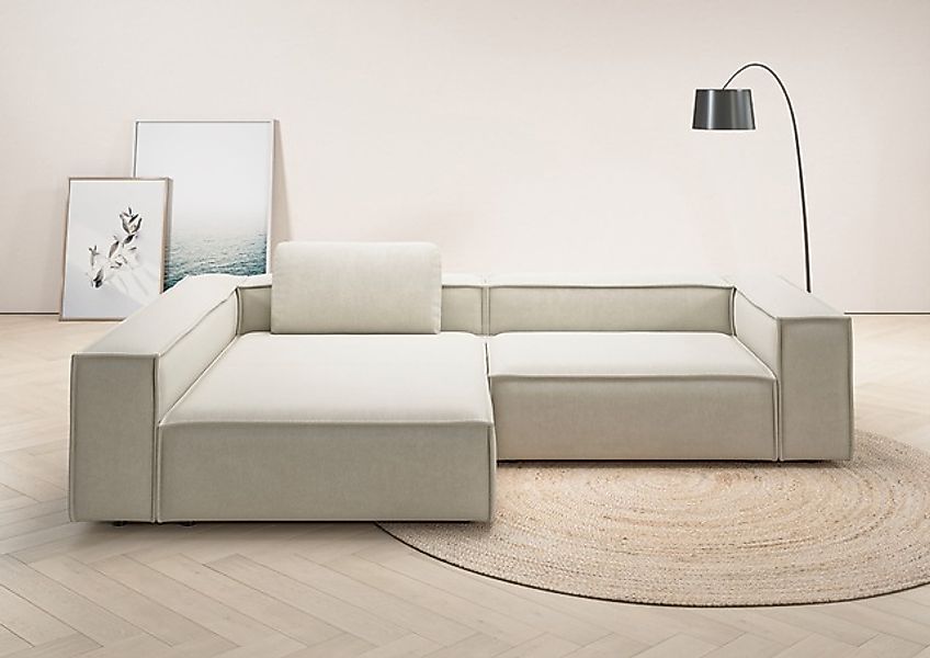 Places of Style Ecksofa »Watertown, moderne XXL L-Form, 306 cm breit«, Komf günstig online kaufen