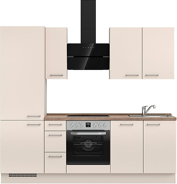 nobilia® Küchenzeile »"Laser II", Ausrichtung wählbar, Breite 240 cm« vormo günstig online kaufen