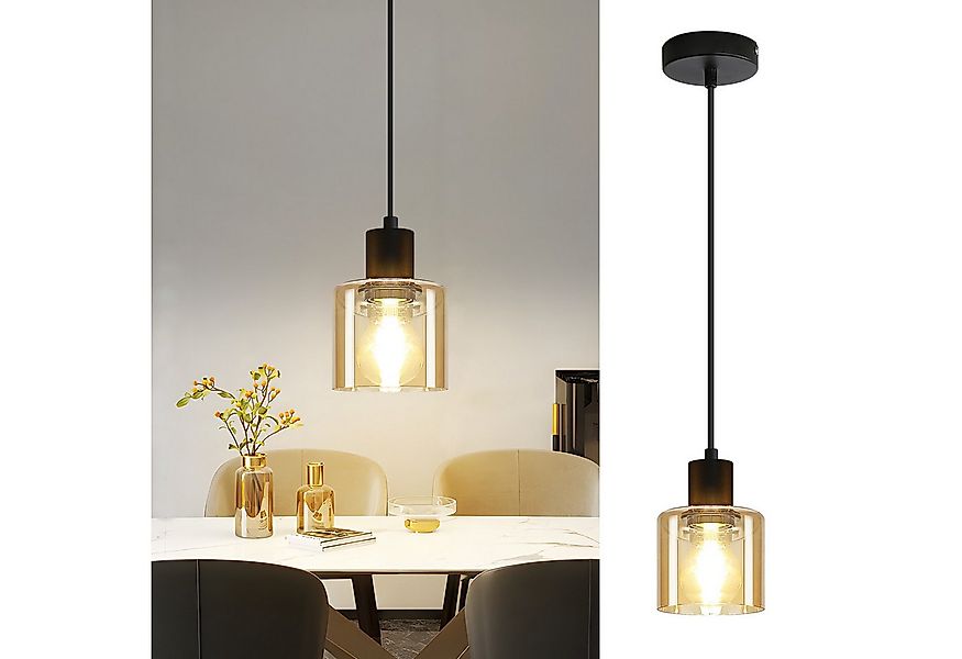 Nettlife Pendelleuchte Esstisch Vintage E27 Schwarz 1/3 Flammig Retro Indus günstig online kaufen