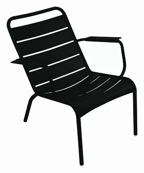 Fermob - Luxembourg Tiefer Outdoor Sessel - lakritze/texturiert/BxHxT 70x72 günstig online kaufen