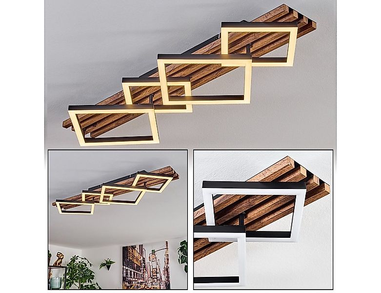 hofstein Deckenleuchte Deckenlampe aus Metall/MDF/Kunststoff, ohne Leuchtmi günstig online kaufen