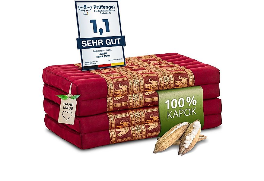 Klappmatratze Klappmatratze 80 cm (Deluxe) vegan und handgefertigt, 200x80x günstig online kaufen