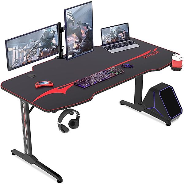 GUNJI Computertisch Gamingtisch 140 cm Computer günstig online kaufen