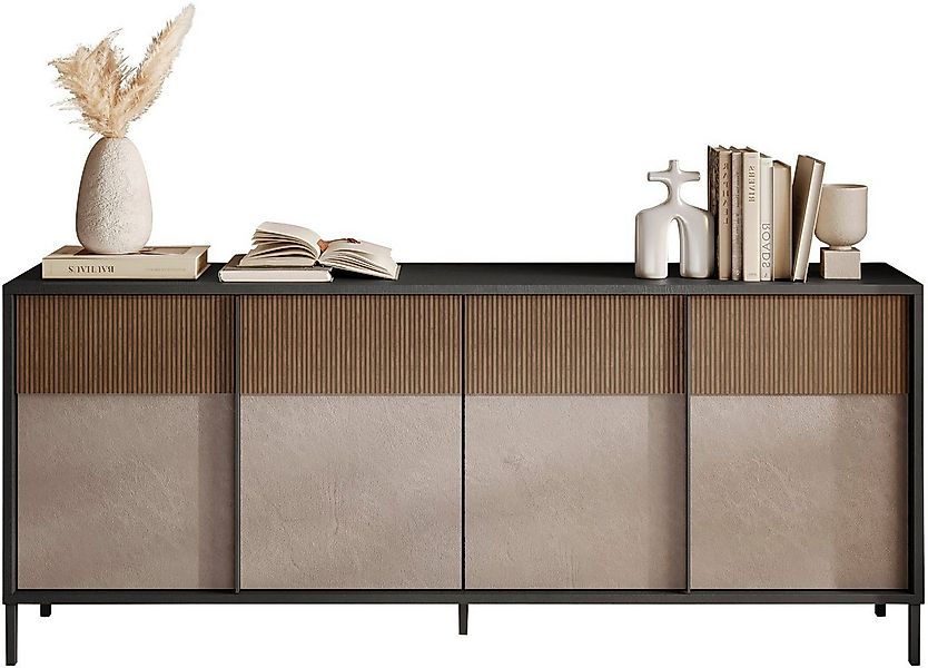 Home affaire Sideboard Everest Breite 206 cm, Kommode mit 4 Türen, Anrichte günstig online kaufen